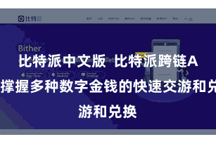 比特派中文版  比特派跨链App撑握多种数字金钱的快速交游和兑换