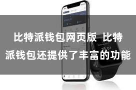 比特派钱包网页版  比特派钱包还提供了丰富的功能