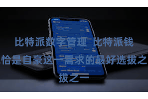 比特派数字管理  比特派钱包恰是自豪这一需求的最好选拔之一